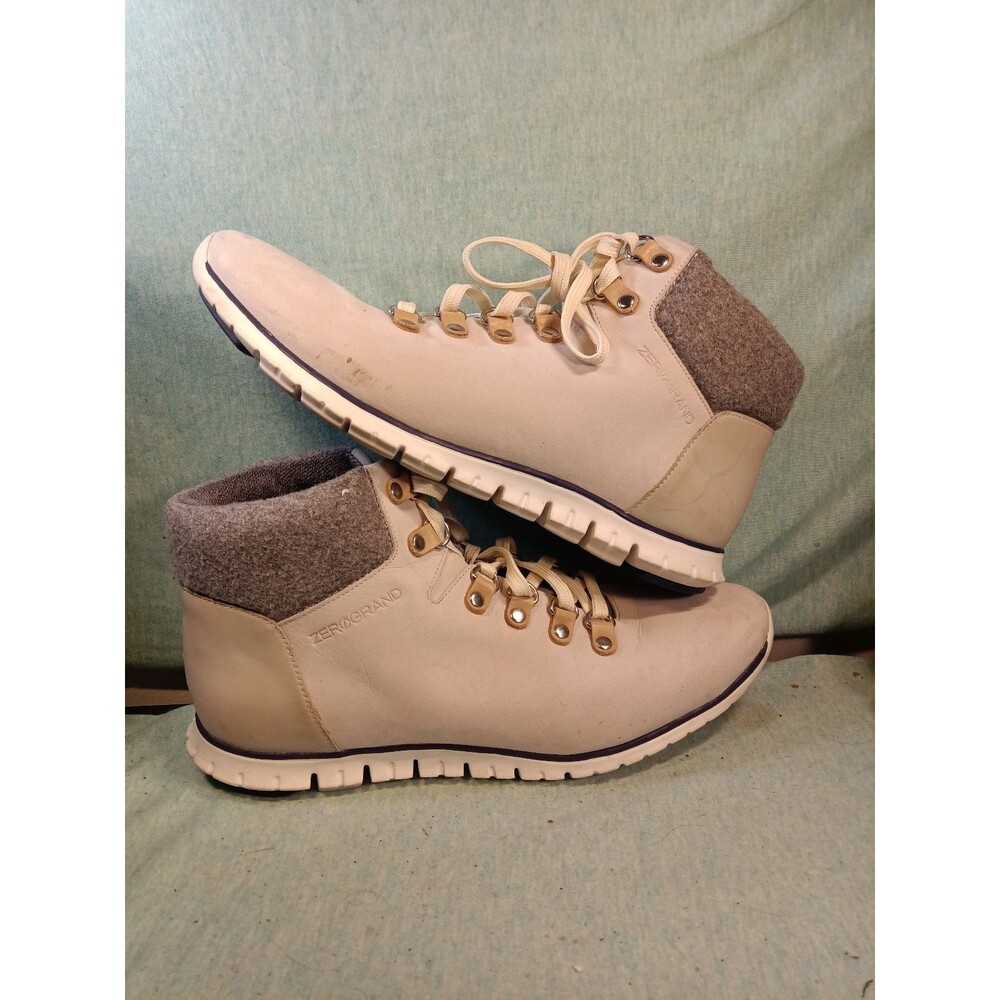 Cole Haan Zerogrand Waterproof Hiker Boot Womens 8B Pink Suede Leather
